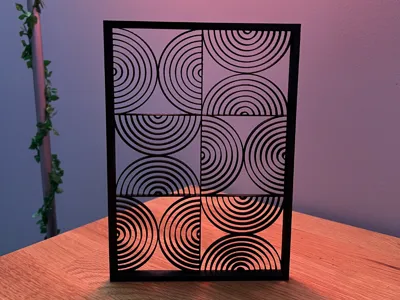 Bauhaus Geometric Wall Art - 6 Circles