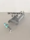 bit tolerance 0.025 - 0.16mm layer, 4 walls, 15% infill