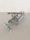 bit tolerance 0.075 - 0.16mm layer, 4 walls, 15% infill
