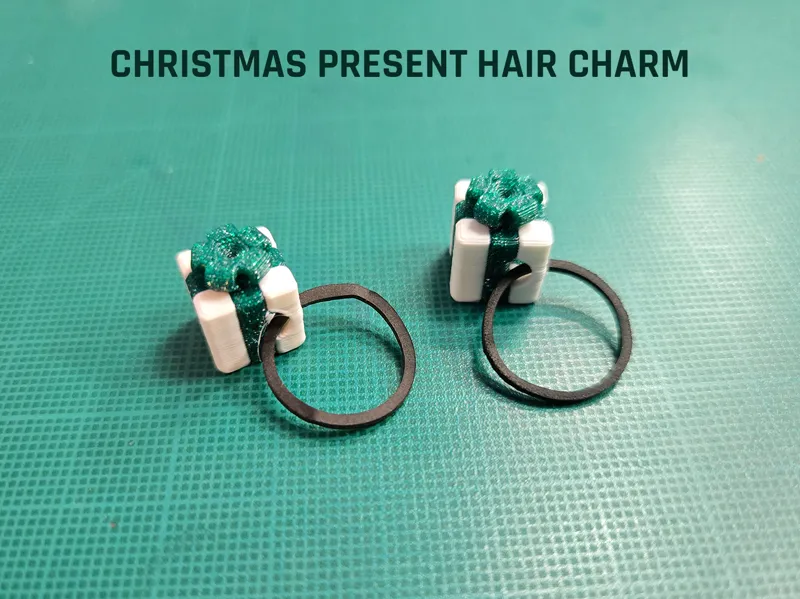 Christmas Present Hair Charm