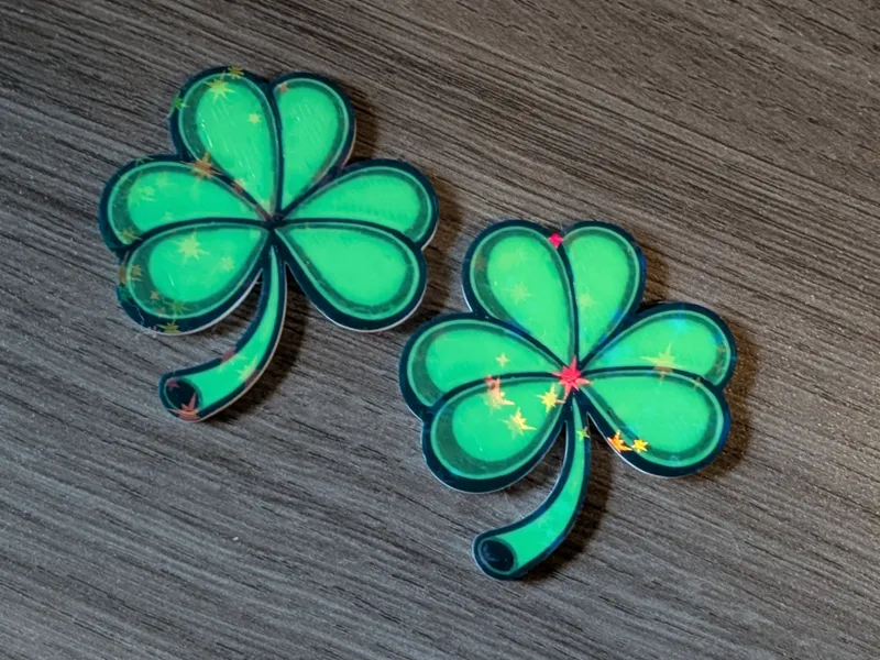 Shamrock refrigerator magnet