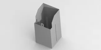 Poop chute without magnets - P1S Bambu Lab 