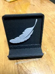 羽毛圖案手機座