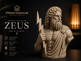 Zeus Desktop Statue – Greek Mythology