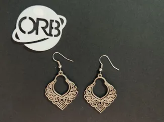 Indian Phoenix Filigree Earrings