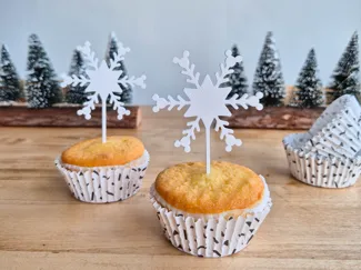 Cake Topper Snowflake Magic