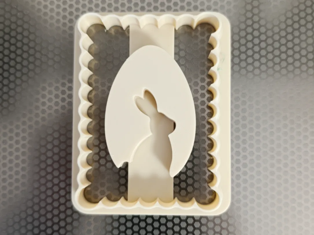 Easter Egg Cookie Cutter with a Rabbit - Free 3D Print Model - MakerWorld