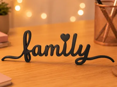 Family Sign - Minimalist Decor