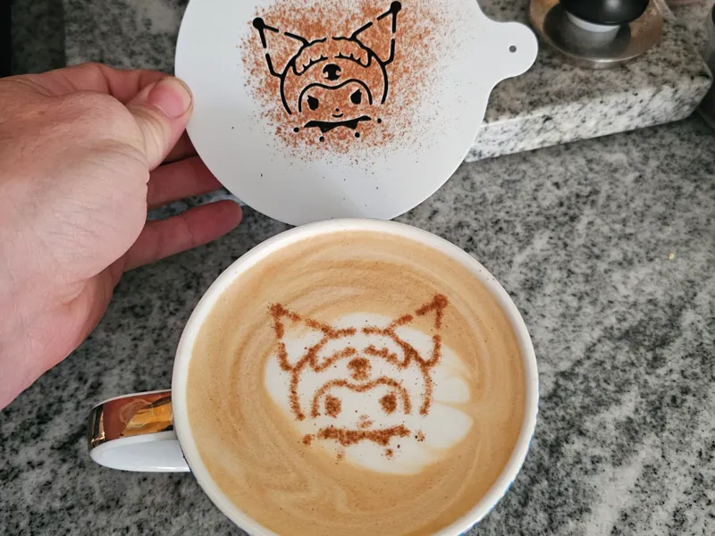 Perfect Kuromi Latte Art Stencil