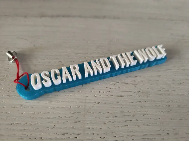 Oscar and the wolf keychain fanmade Entity style
