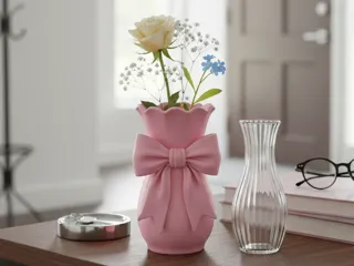 Coquette Bow Vase