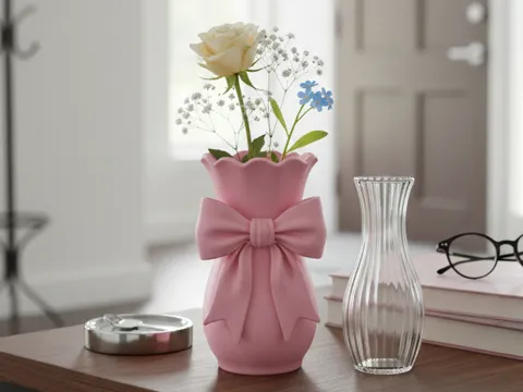 Coquette Bow Vase
