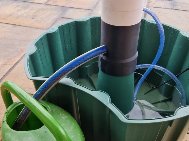 Hydroponic Tower Base – Funnel & Outlet