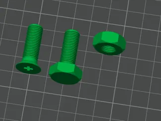 Screws and nuts