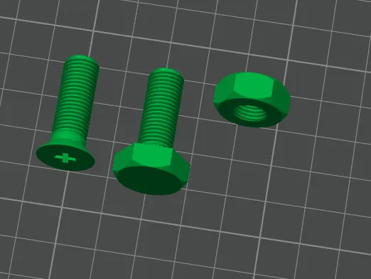 Screws and nuts