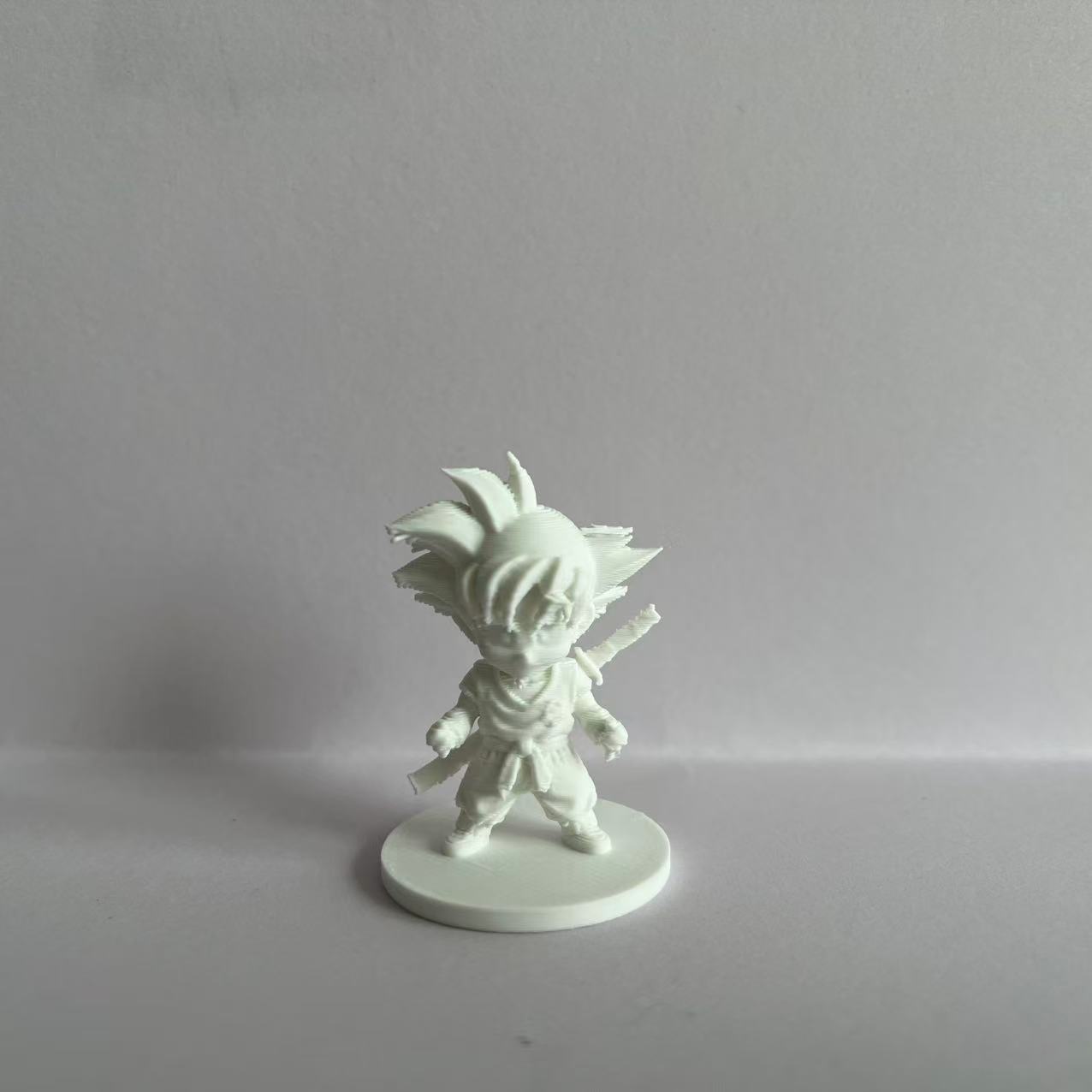 Miniatura 2 do modelo 3D 孙悟空-七龙珠-Q版手办公仔模型摆件-动漫周边涂色玩具七龙珠