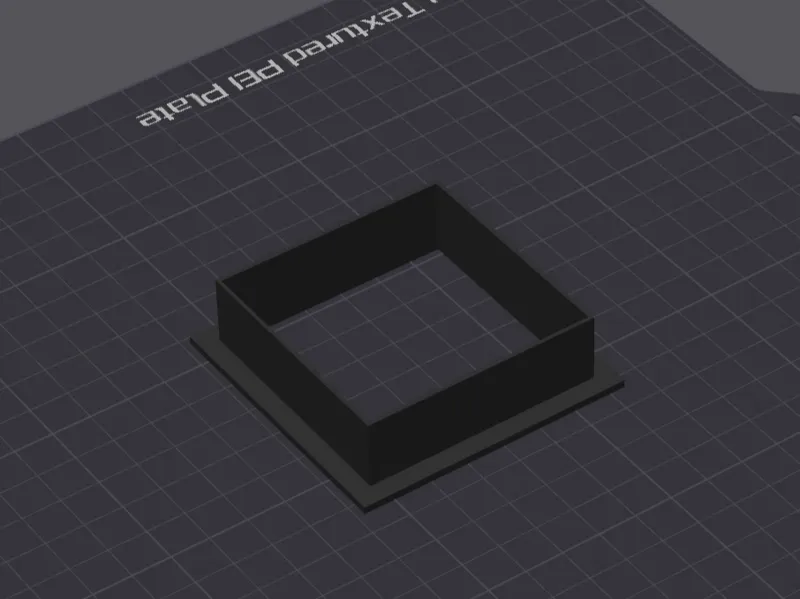 Cookie cutter rectangle wall 1 mm