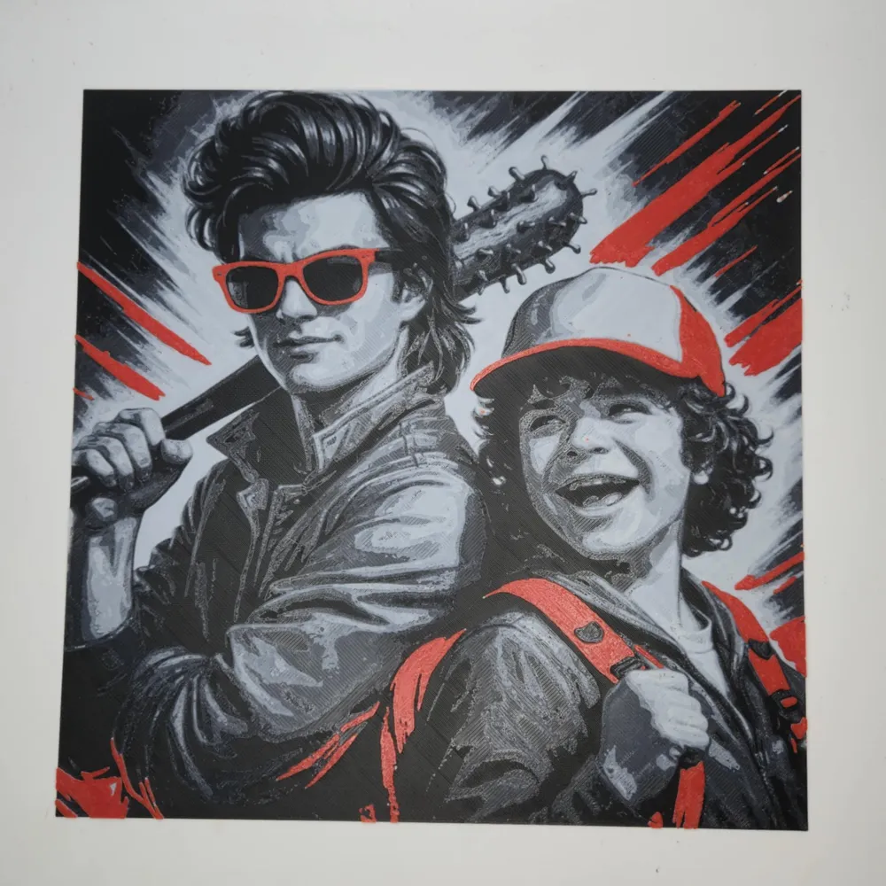 Steve & Dustin – Stranger Things Hueforge - Free 3D Print Model ...