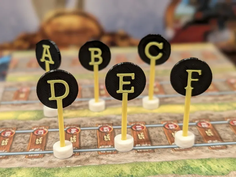 Railways of the World - Standing Letter Markers