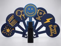 Clapper Base + 8 Paddle Designs