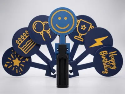 Clapper Noisemaker with 8 Swappable Paddles