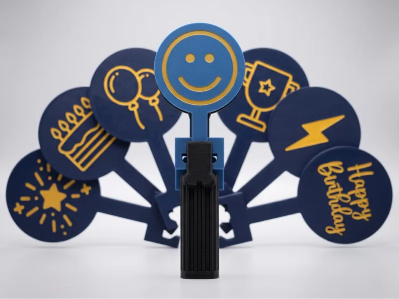 Clapper Noisemaker with 8 Swappable Paddles