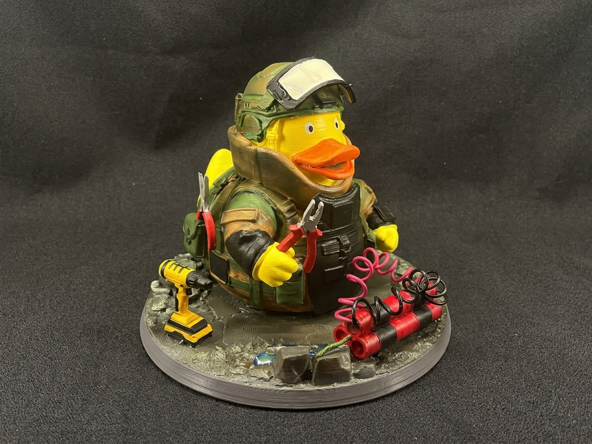 Entschärfer Quietscheente Tactical Einsatz Duck 3D model