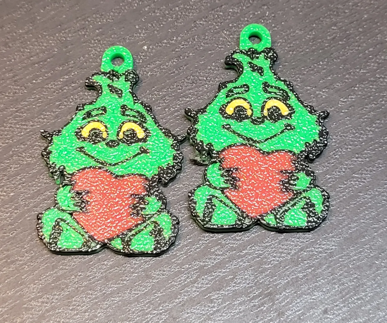 Baby Grinch Earrings view 2