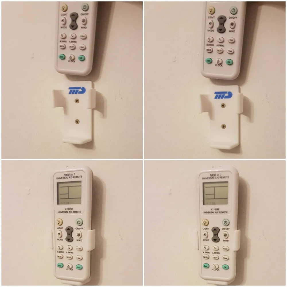 Airco Universal Remote Wall Mount Bracket - Free 3D Print Model ...