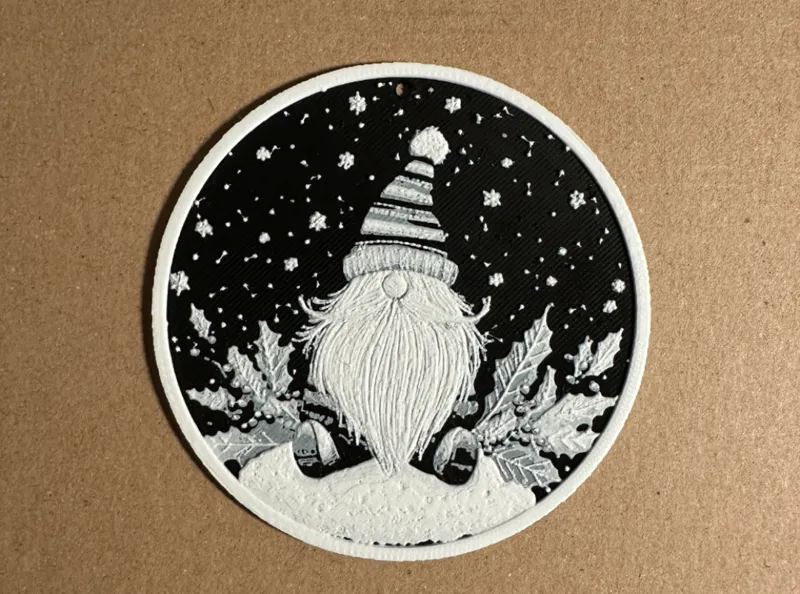 Christmas Gnome Ornament (Hue Forge)