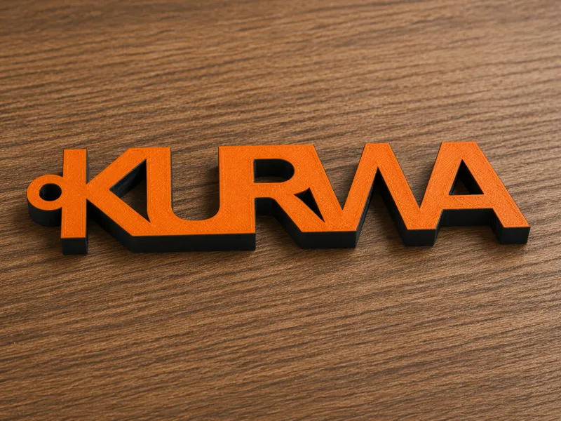 KU*WA KEYCHAIN – Audi Type Font | DTS Style