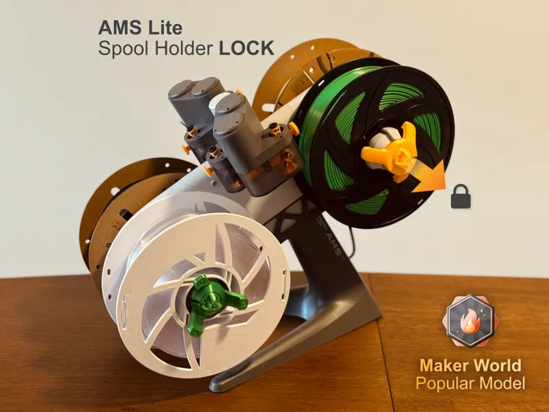 AMS lite spool holder lock - V2