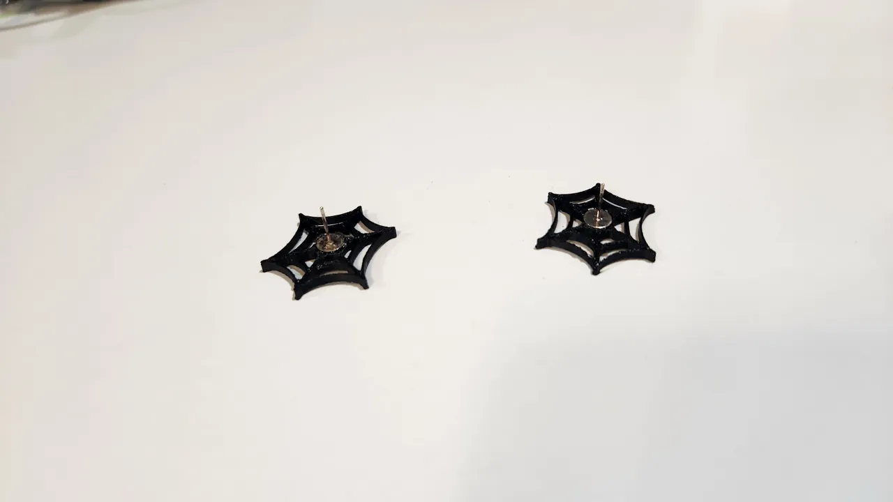 Spiderweb Earrings view 4