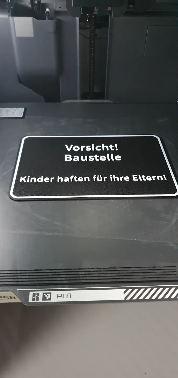 Achtung Schild