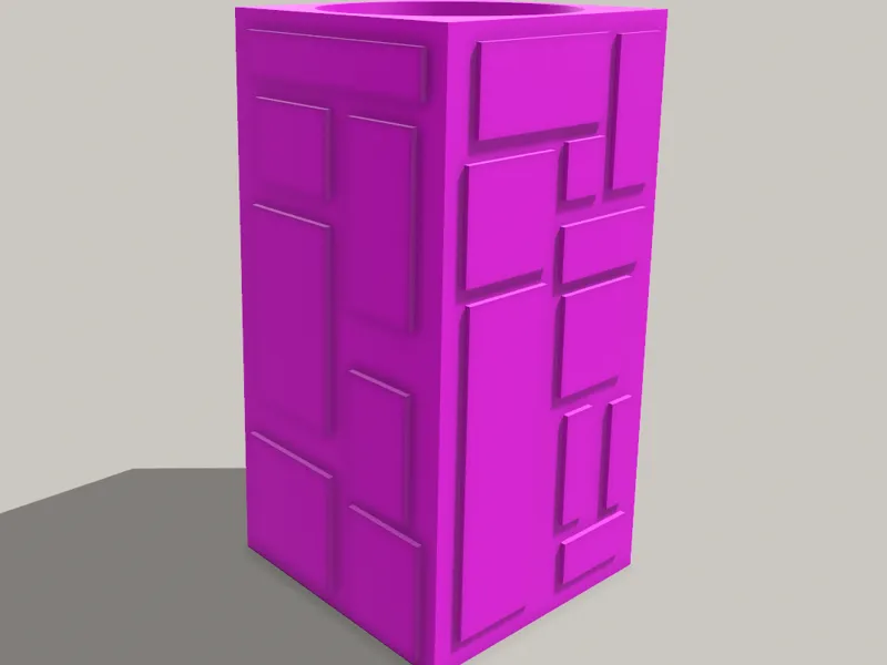 Deep building pencil holder