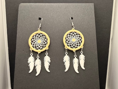 Native Dreamcatcher Earrings (0.2mm Optimized)