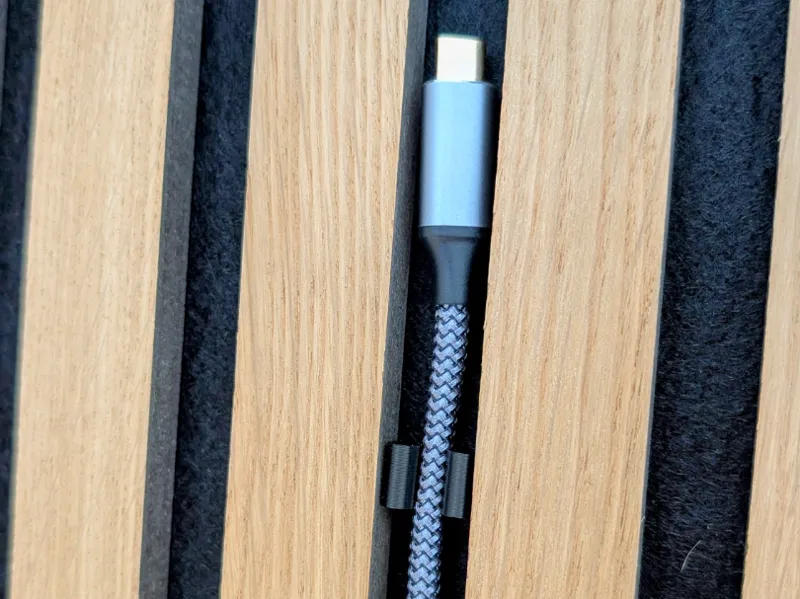 Discreet Cable Clips for Acoustic Panels