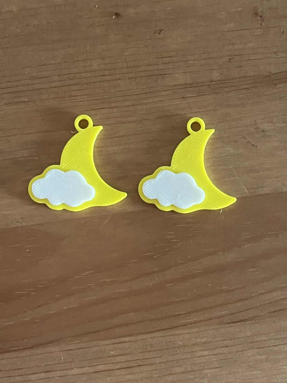 Moon And Cloud Earrings view 2