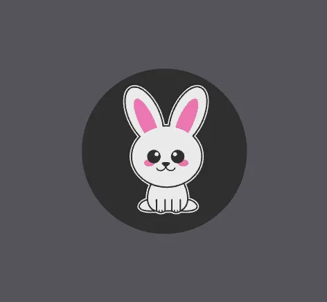 Cute Bunny - 94mm Coaster