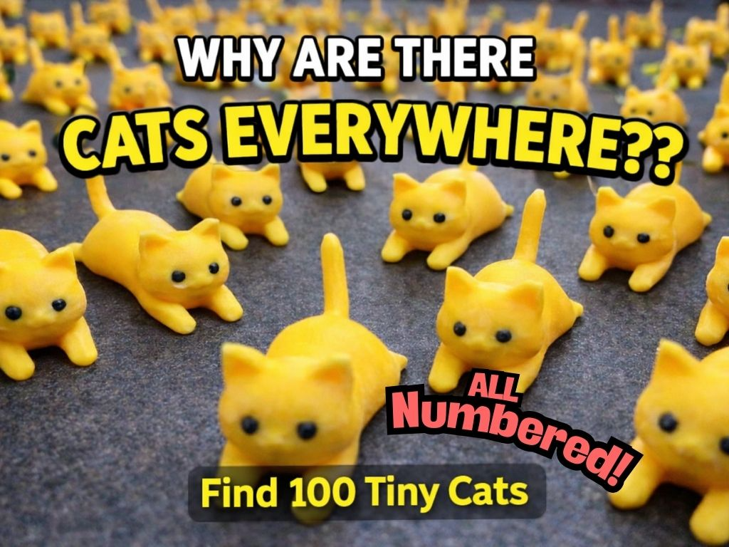 Find 100 Tiny Cats – April Fool Prank