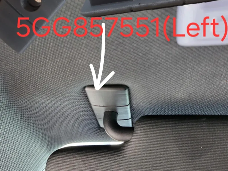 VAG 5GG857551/ replacement sun visor