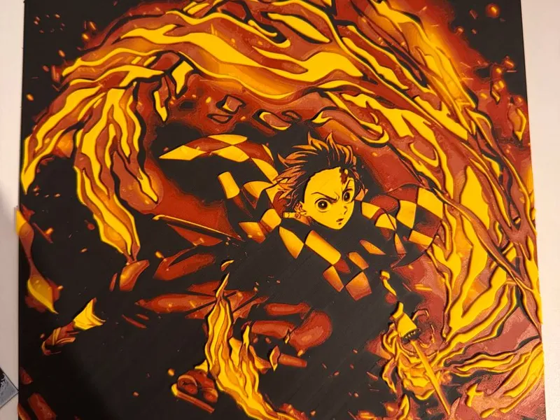 Tanjiro demon slayer wall art