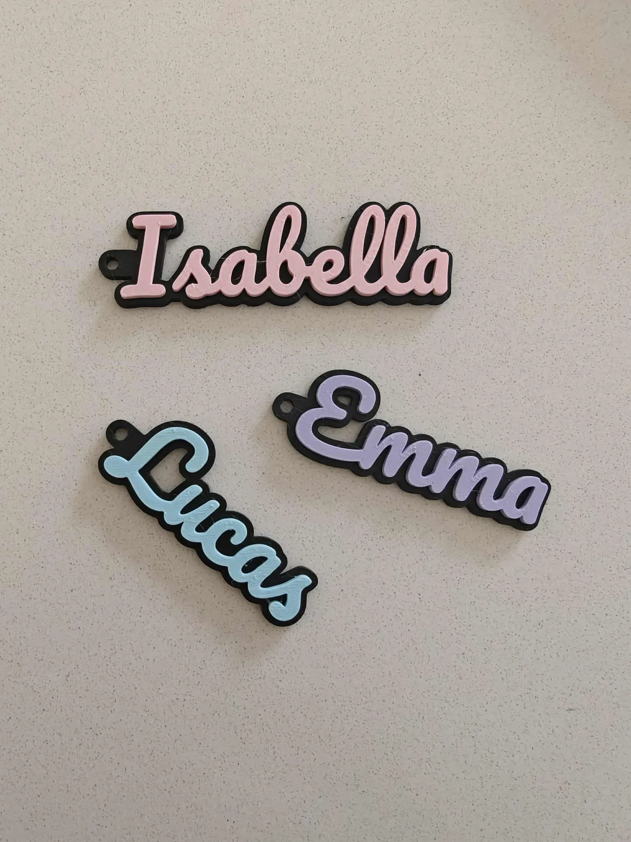 Customizable Name keychain view 2