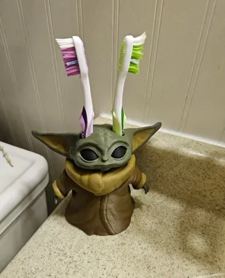 Baby Yoda Toothbrush Holder-AMS Version