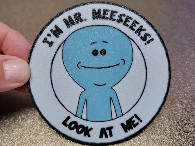 Mr Meeseeks Frig magnet\Coaster
