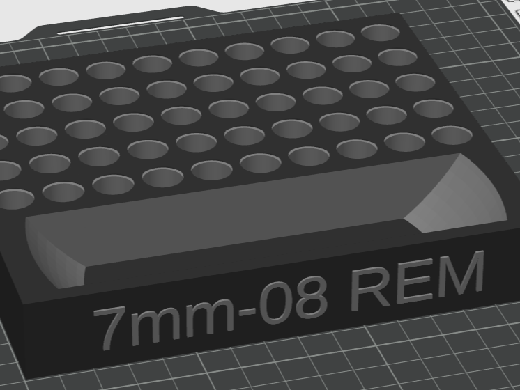 7mm-08 Remington Reloading Tray
