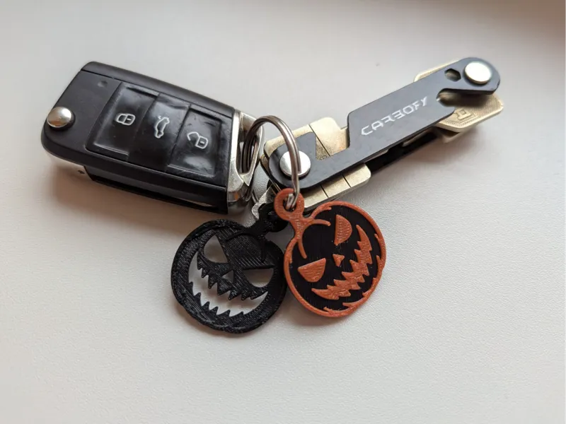 Halloween Pumpkin Keychain