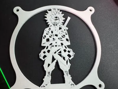 Geometric demon slayer Fan Grille PC fan 120MM