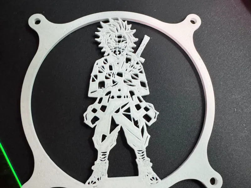 Geometric demon slayer Fan Grille  PC fan 120MM