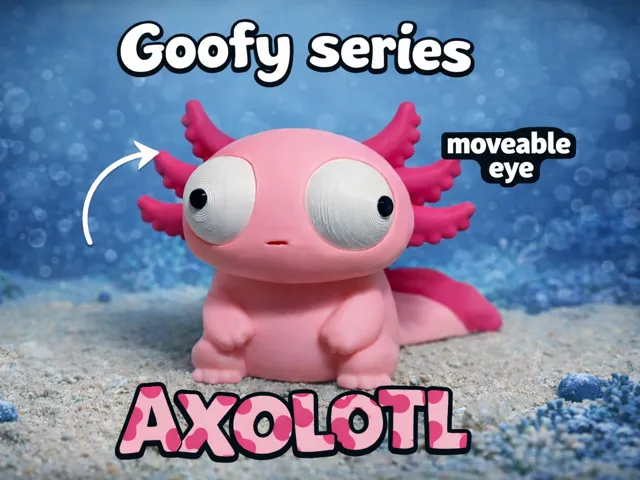 Goofy series – AXOLOTL Movable Eyes NOAMS